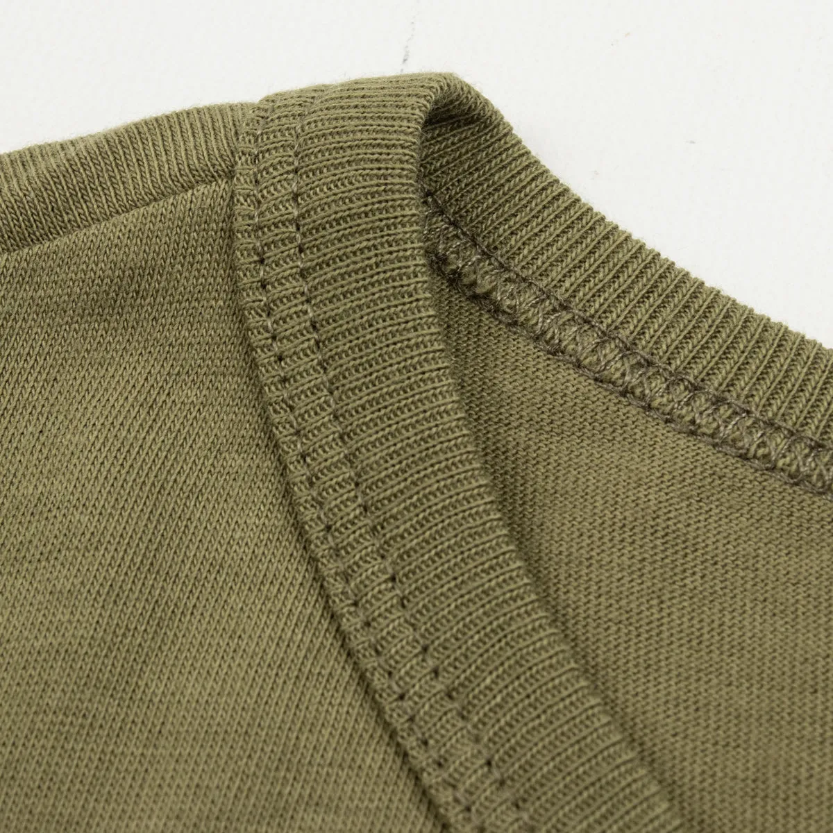 1950s Lightweight Loopwheeled Tee - Army