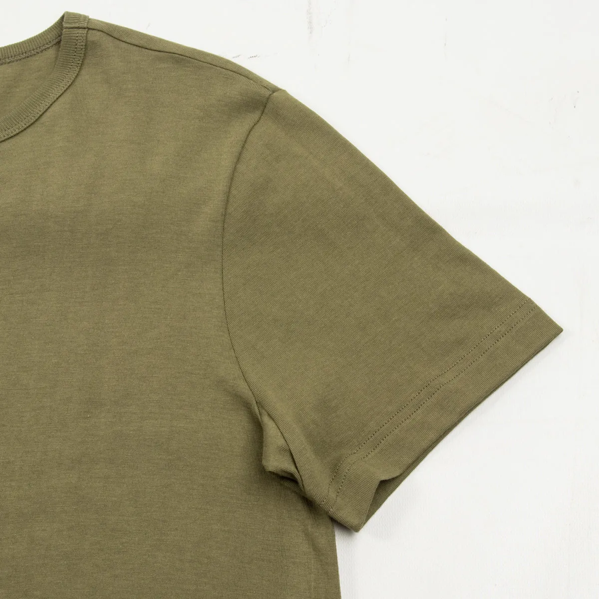 1950s Lightweight Loopwheeled Tee - Army