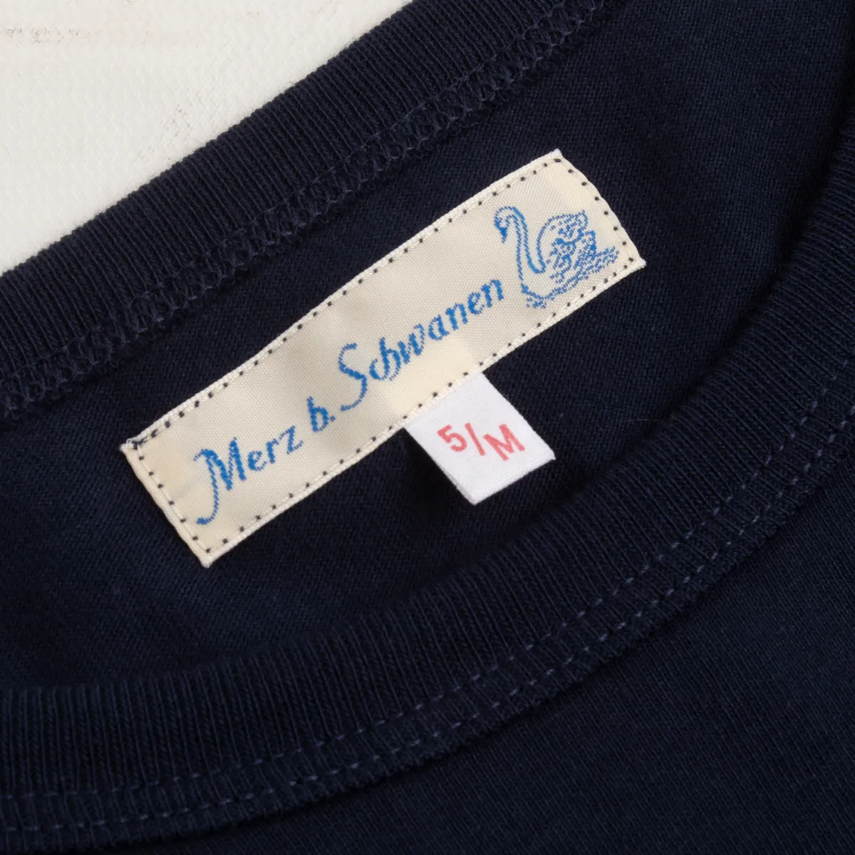 1950s Lightweight Loopwheeled Tee - Ink Blue