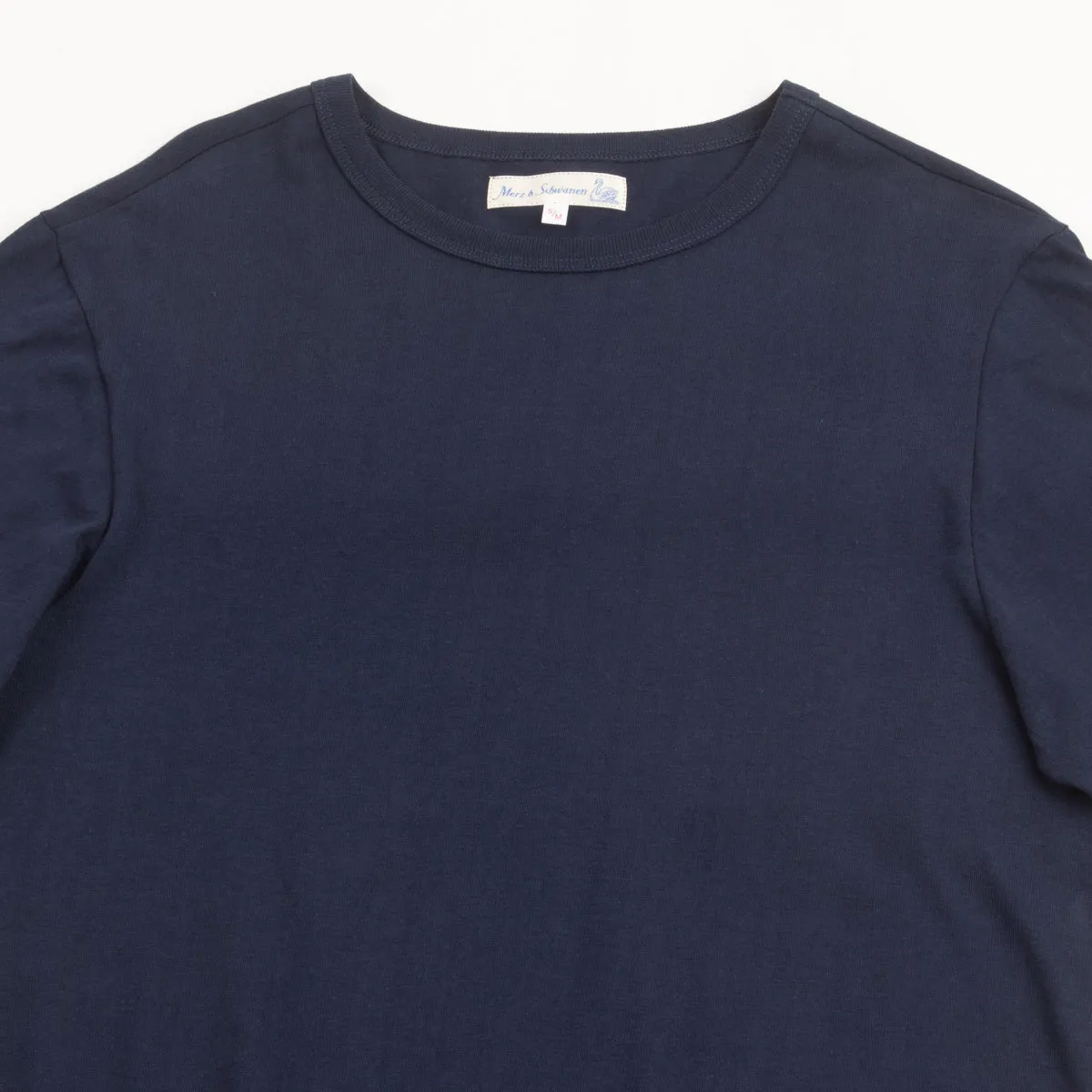 1950s Lightweight Loopwheeled Tee - Ink Blue