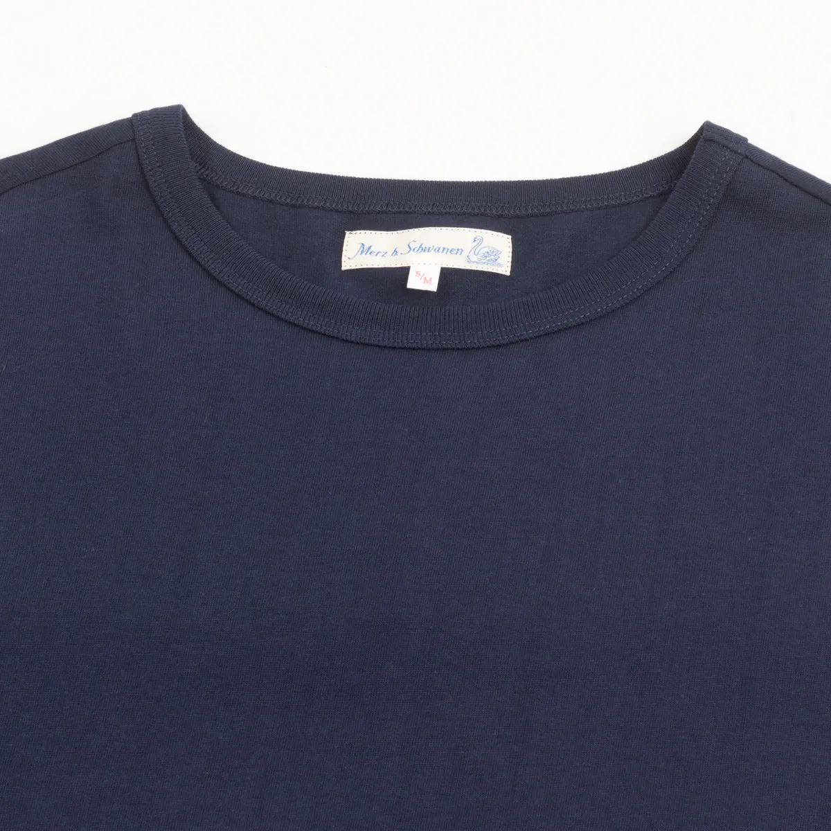 1950s Lightweight Loopwheeled Tee - Ink Blue