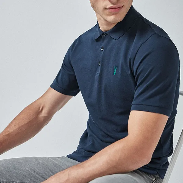 197498 NAVY PIQUE POLO XXL SPARE