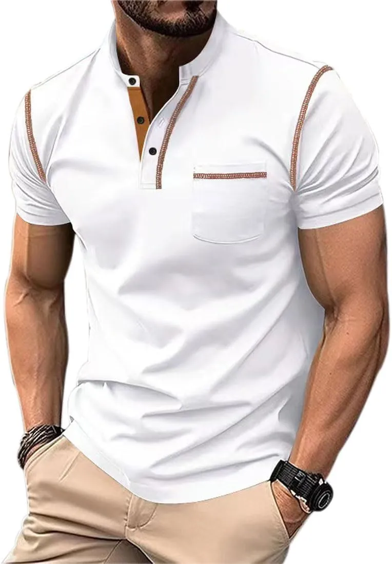 2025 Men's Quick-Dry Breathable Polo Shirts, Summer Casual Moisture-Wicking Lightweight Short Sleeve T-Shirts for Youth