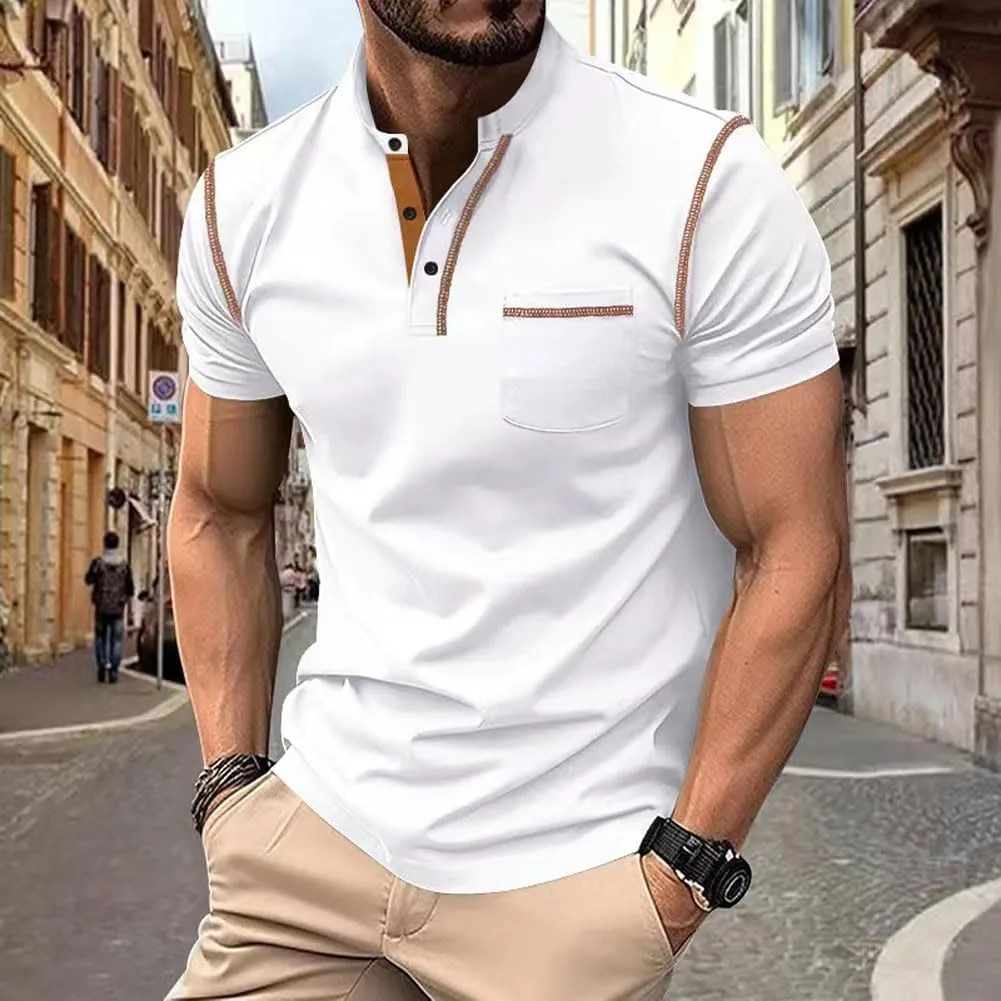 2025 Men's Quick-Dry Breathable Polo Shirts, Summer Casual Moisture-Wicking Lightweight Short Sleeve T-Shirts for Youth