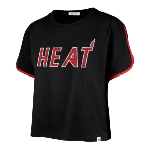 '47 Brand Miami HEAT Wordmark Women's Crop Tee