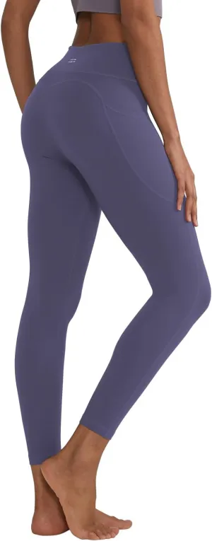 ALONG FIT High Waisted Leggings with Pockets, Tummy Control Workout Leggings for Women 25 Soft Yoga Pants Gym Sport Lounge