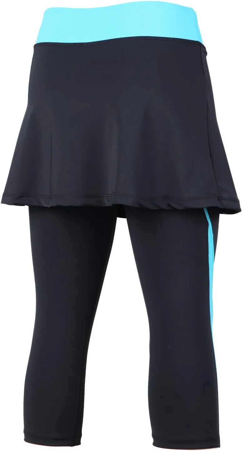 ANIVIVO Skirted Legging for Women, Yoga Legging with Skirts &Women Tennis Leggings Clothes Pockets