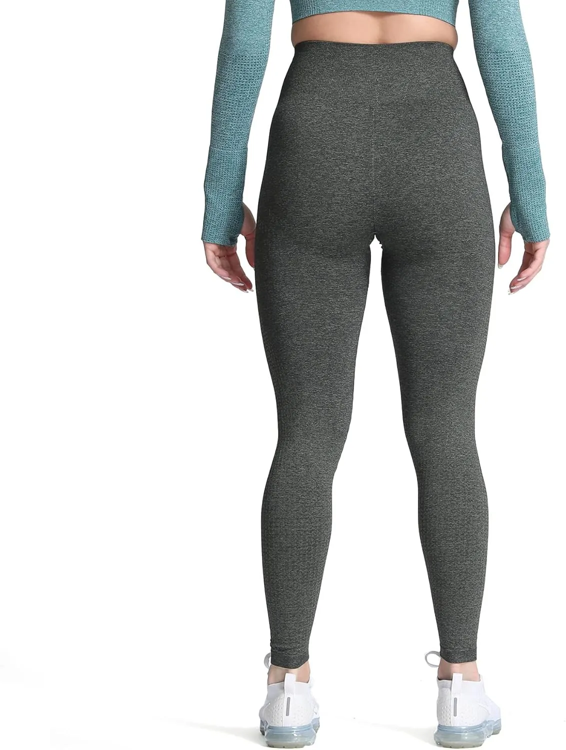 Aoxjox Women's High Waist Workout Gym Vital Seamless Leggings Yoga Pants