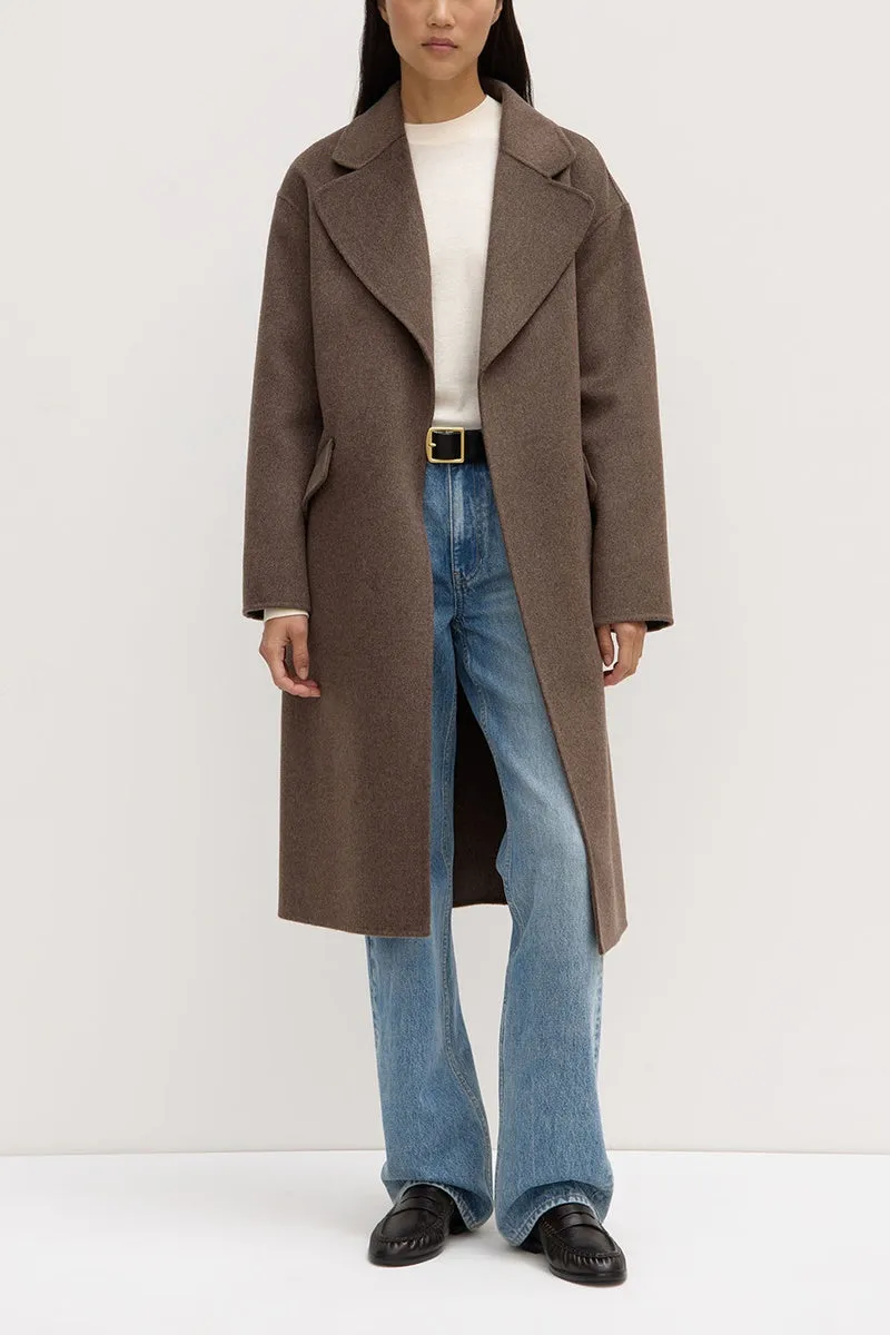 Assembly Label - Sadie Single Breasted Coat - Cocoa Marle