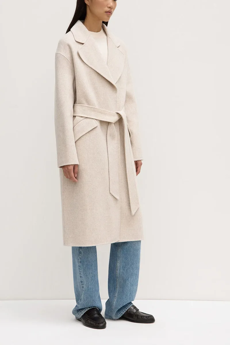 Assembly Label - Sadie Single Breasted Coat - Oat Marle