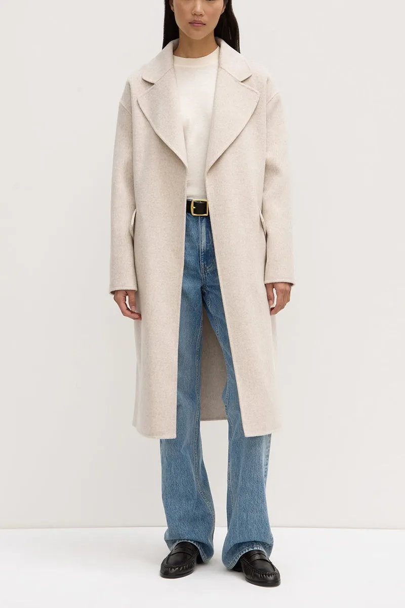 Assembly Label - Sadie Single Breasted Coat - Oat Marle