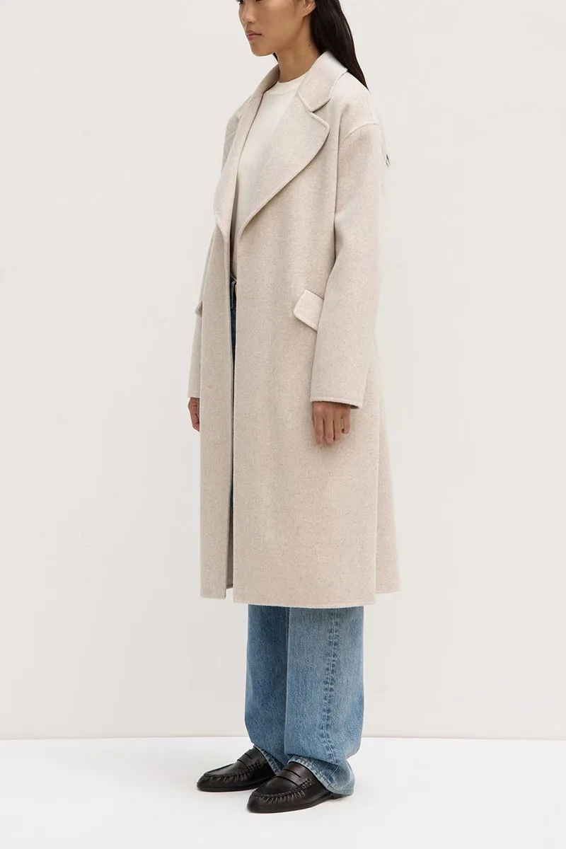 Assembly Label - Sadie Single Breasted Coat - Oat Marle