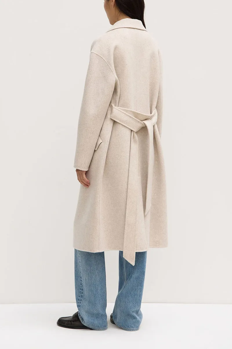 Assembly Label - Sadie Single Breasted Coat - Oat Marle