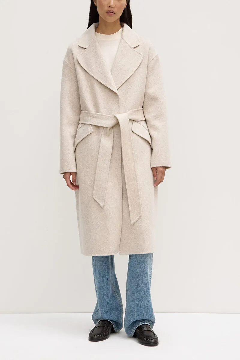 Assembly Label - Sadie Single Breasted Coat - Oat Marle