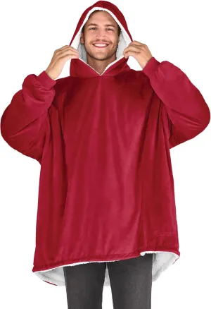 Bare Home Wearable Blanket B-Cozy Hoodie - Soft Plush Sherpa - Warm and Cozy - Oversized Wearable Blanket - Adult & Kid Sizes