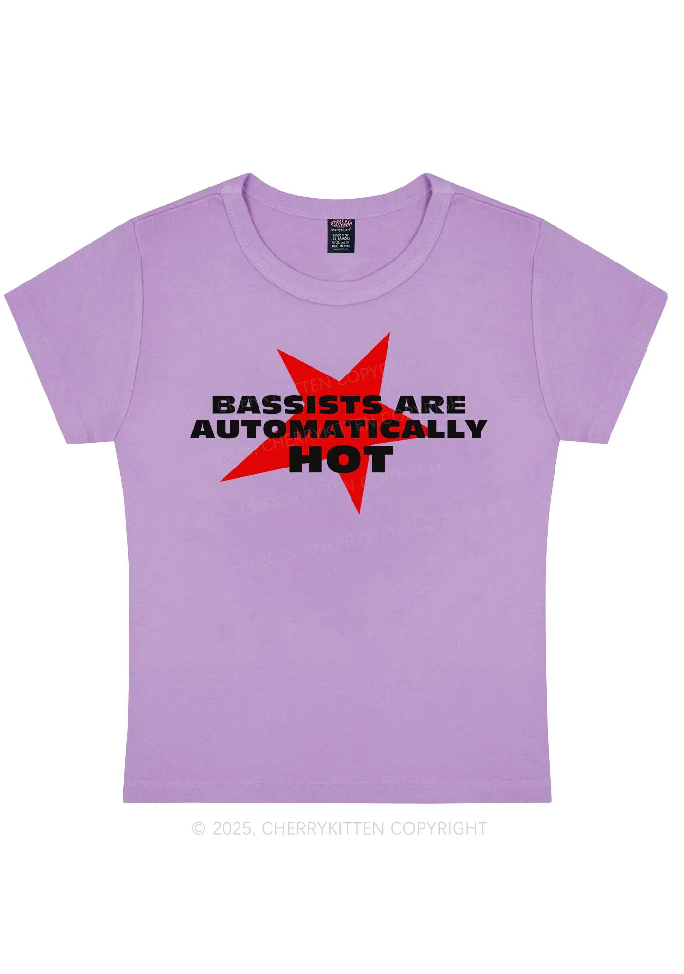 Bassists Are Automatically Hot Y2K Baby Tee Cherrykitten