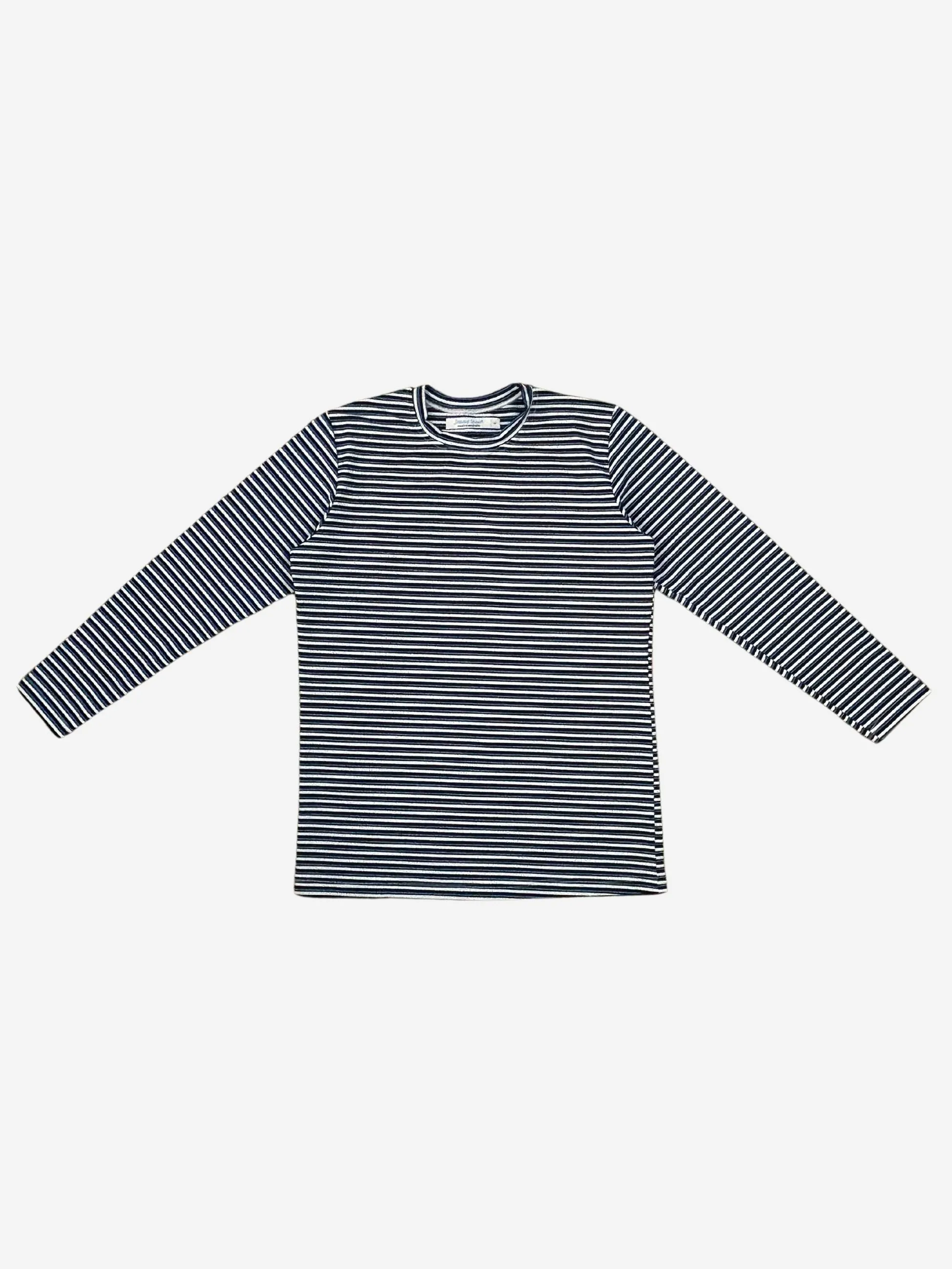Bermuda Stripe Cotton L/S Tee - Black/Grey