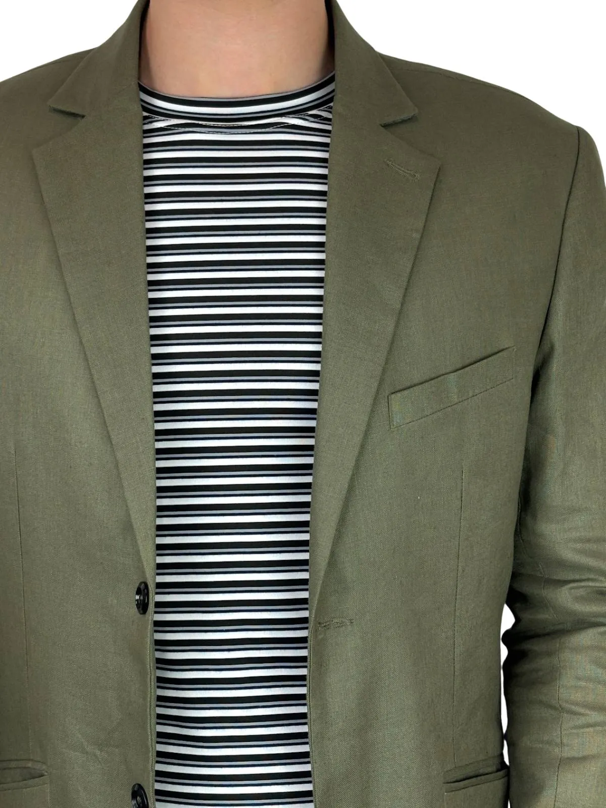 Bermuda Stripe Cotton L/S Tee - Black/Grey