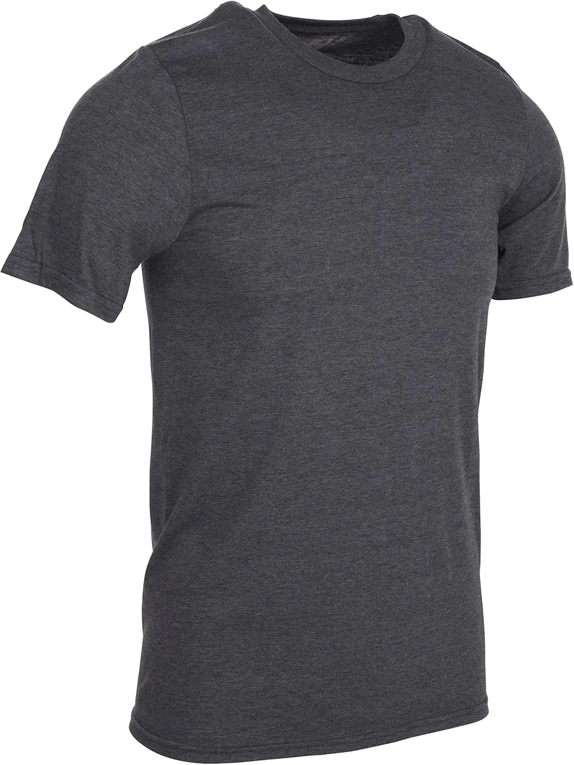 BILLIONHATS 6 Packs of Bulk Men's T-Shirts Eversoft Cotton Regular Fit Short Sleeve Crew Neck Lightweight T-Shirt Tees