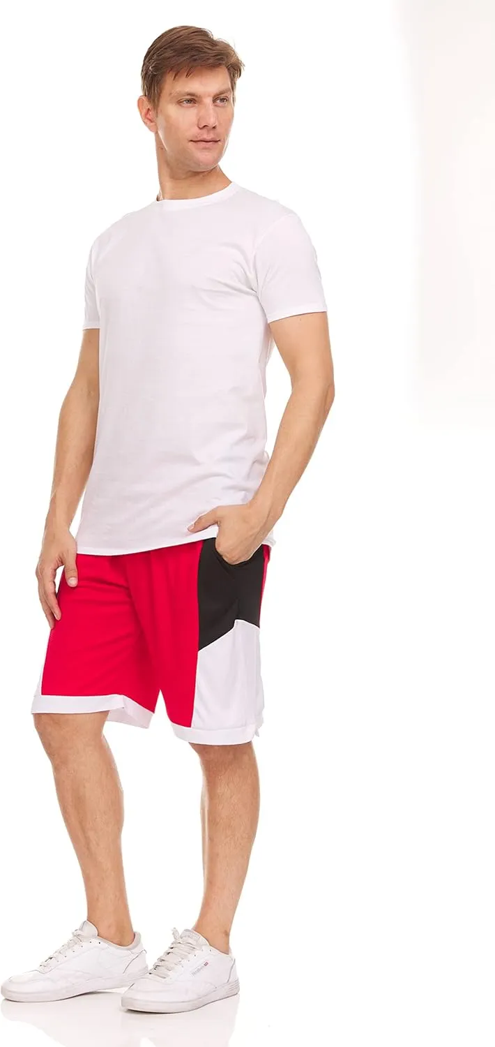 BILLIONHATS 6 Packs of Bulk Men's T-Shirts Eversoft Cotton Regular Fit Short Sleeve Crew Neck Lightweight T-Shirt Tees