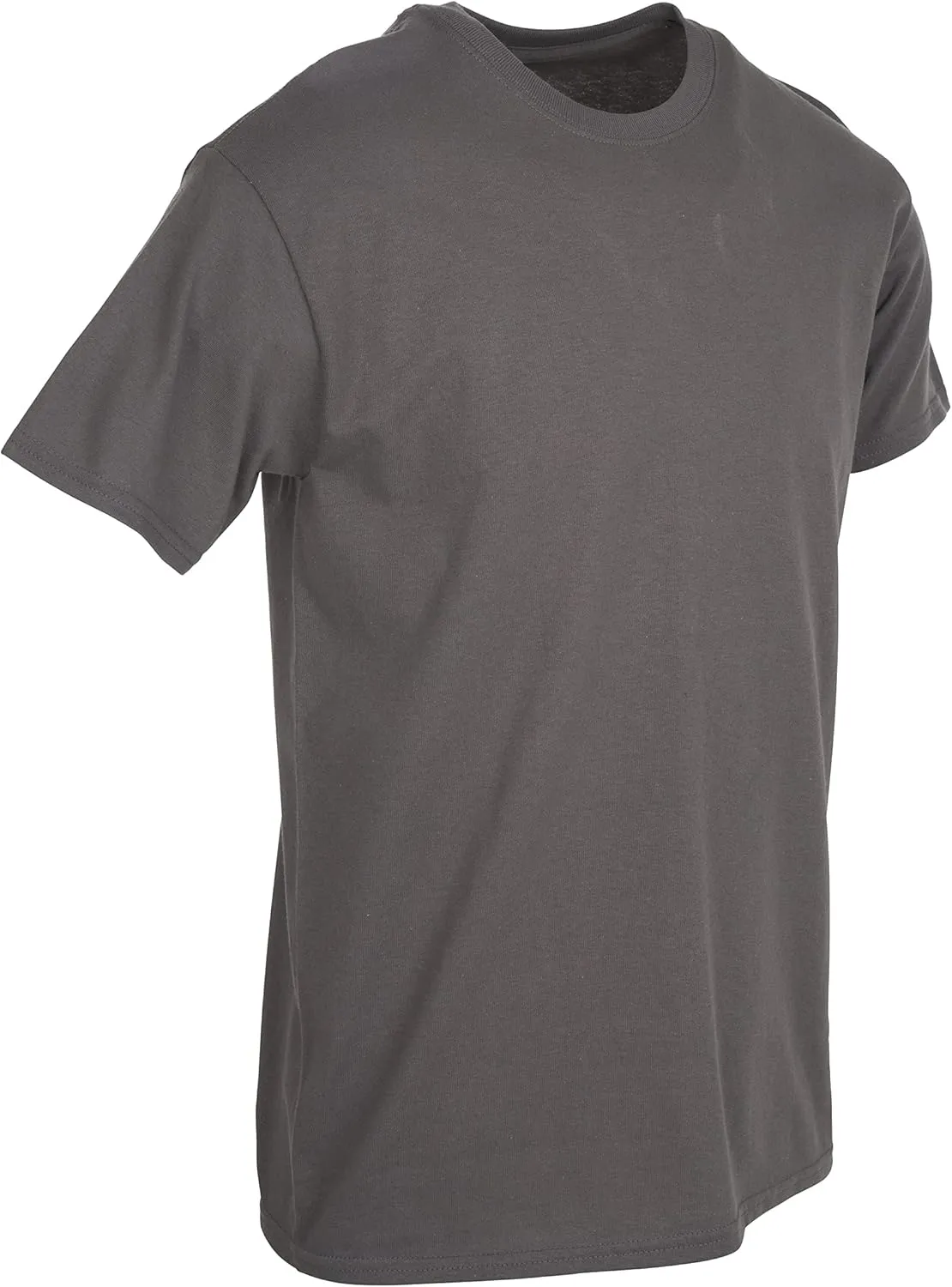BILLIONHATS 6 Packs of Bulk Men's T-Shirts Eversoft Cotton Regular Fit Short Sleeve Crew Neck Lightweight T-Shirt Tees