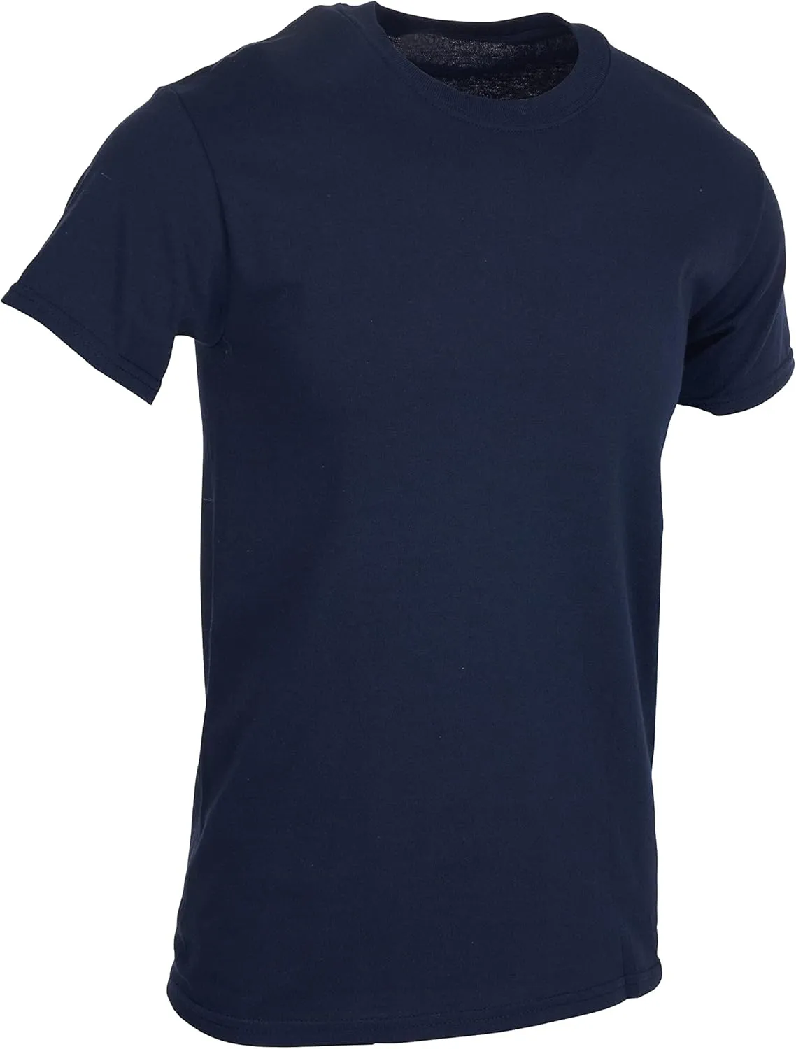 BILLIONHATS 6 Packs of Bulk Men's T-Shirts Eversoft Cotton Regular Fit Short Sleeve Crew Neck Lightweight T-Shirt Tees