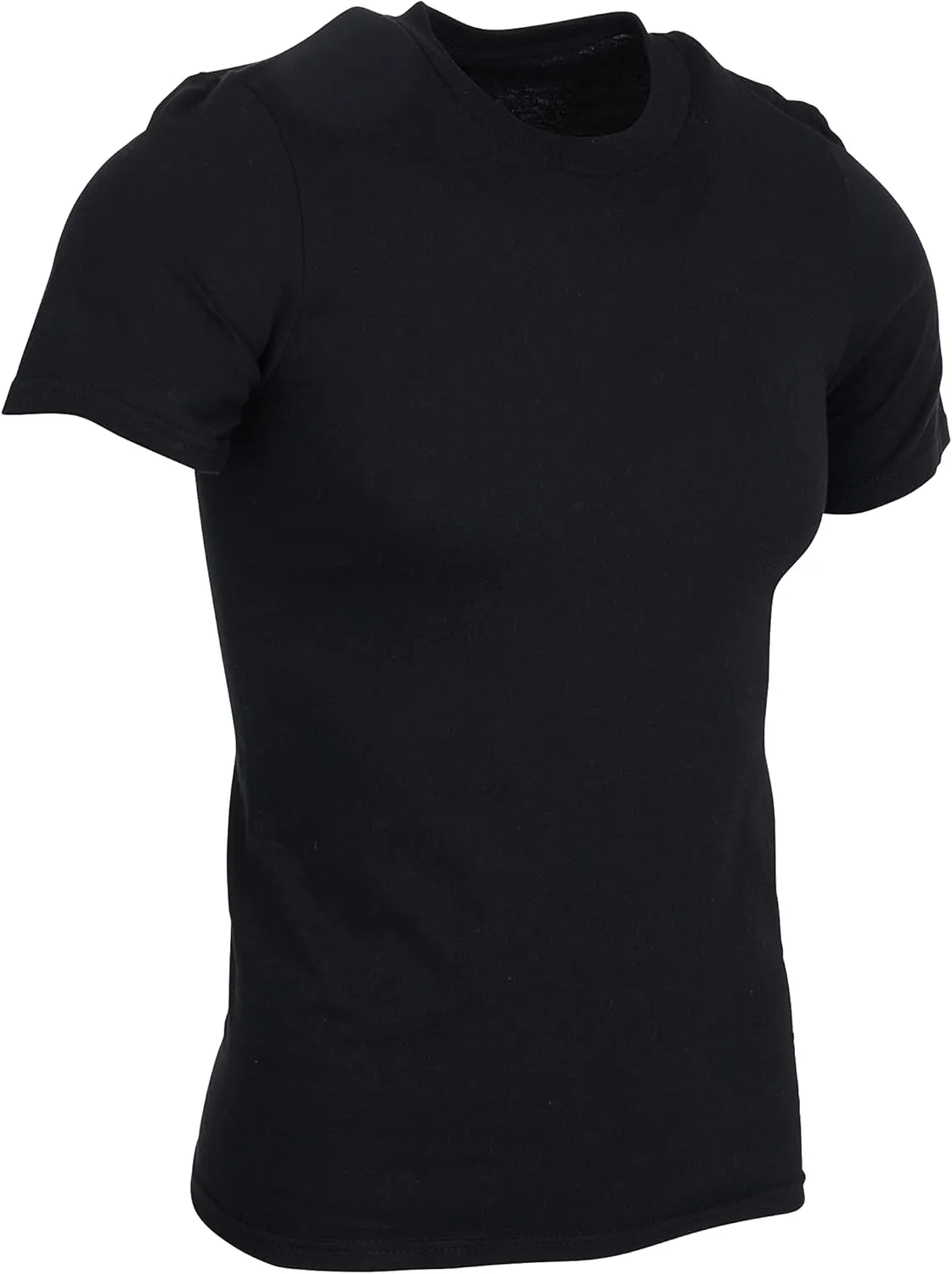 BILLIONHATS 6 Packs of Bulk Men's T-Shirts Eversoft Cotton Regular Fit Short Sleeve Crew Neck Lightweight T-Shirt Tees