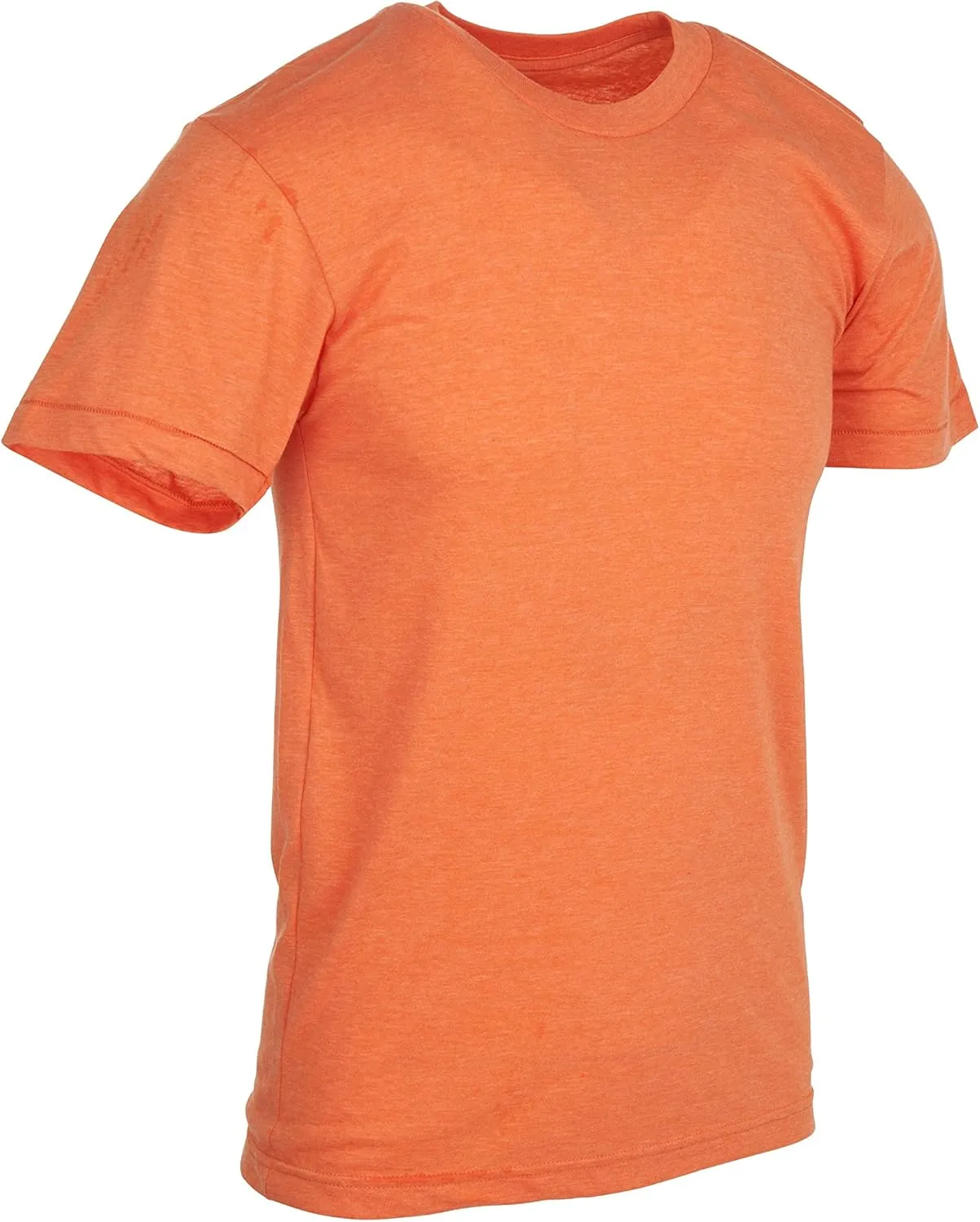 BILLIONHATS 6 Packs of Bulk Men's T-Shirts Eversoft Cotton Regular Fit Short Sleeve Crew Neck Lightweight T-Shirt Tees