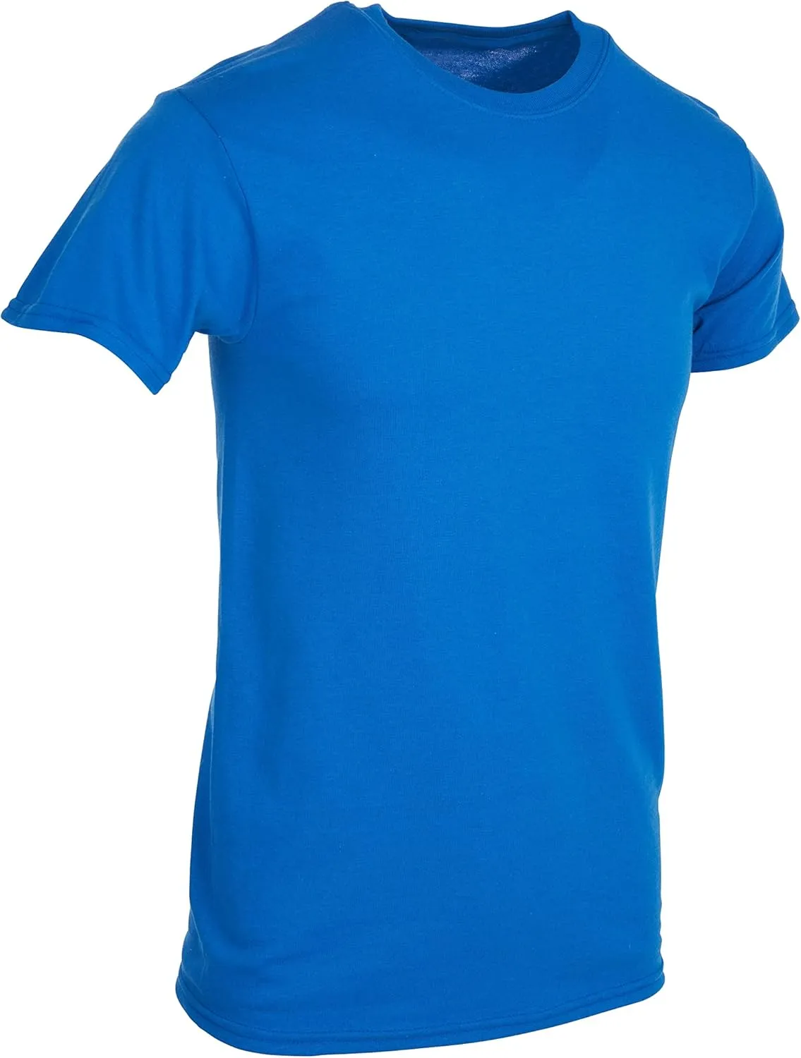 BILLIONHATS 6 Packs of Bulk Men's T-Shirts Eversoft Cotton Regular Fit Short Sleeve Crew Neck Lightweight T-Shirt Tees