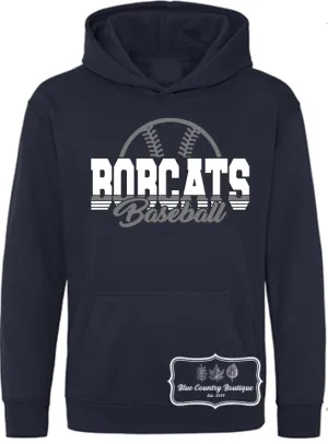 Bobcats Baseball Half Ball Hoodie