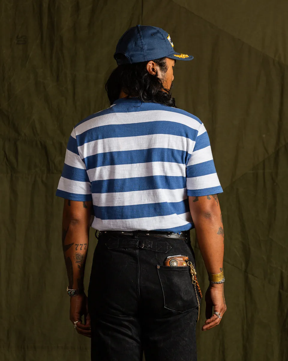 Buco Stripe Tee - White/Blue