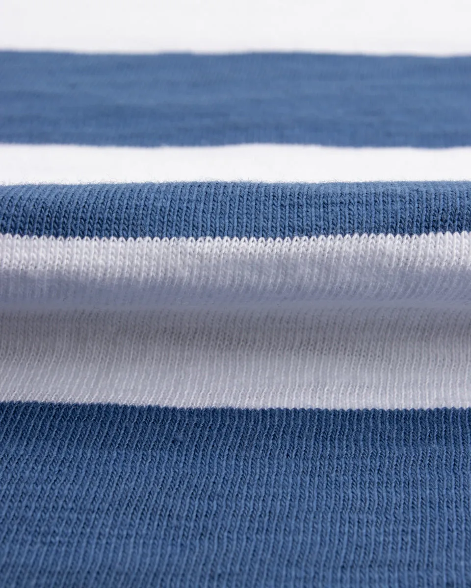 Buco Stripe Tee - White/Blue