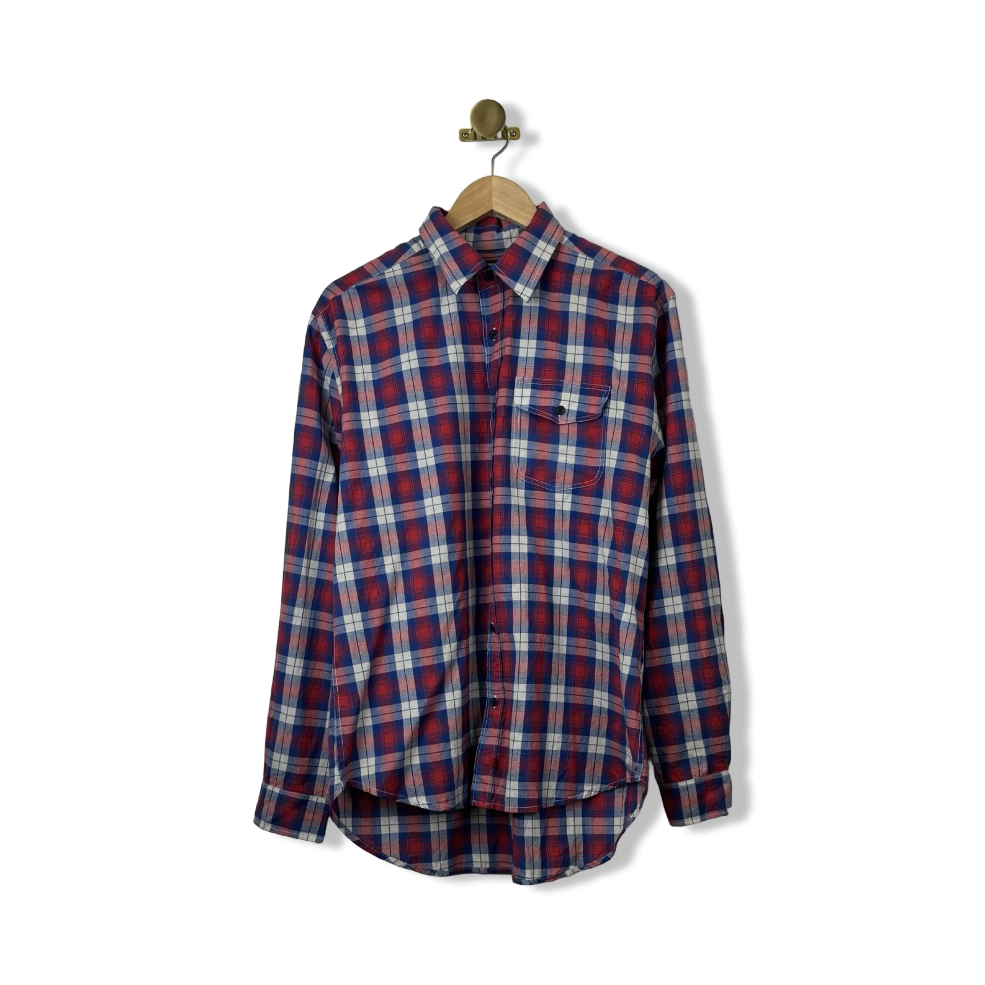 Burkman Bros Lightweight Plaid Button Up