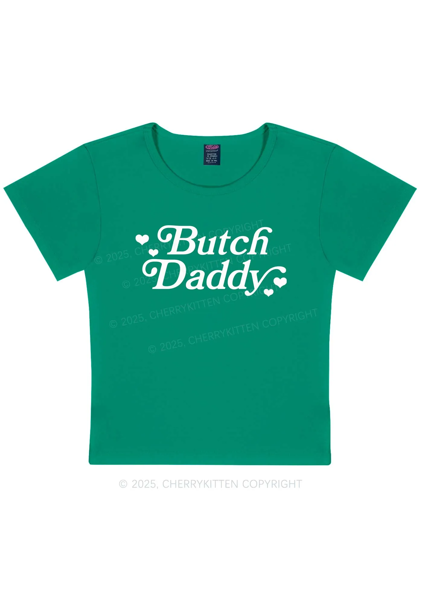 Butch Daddy Y2K Baby Tee Cherrykitten