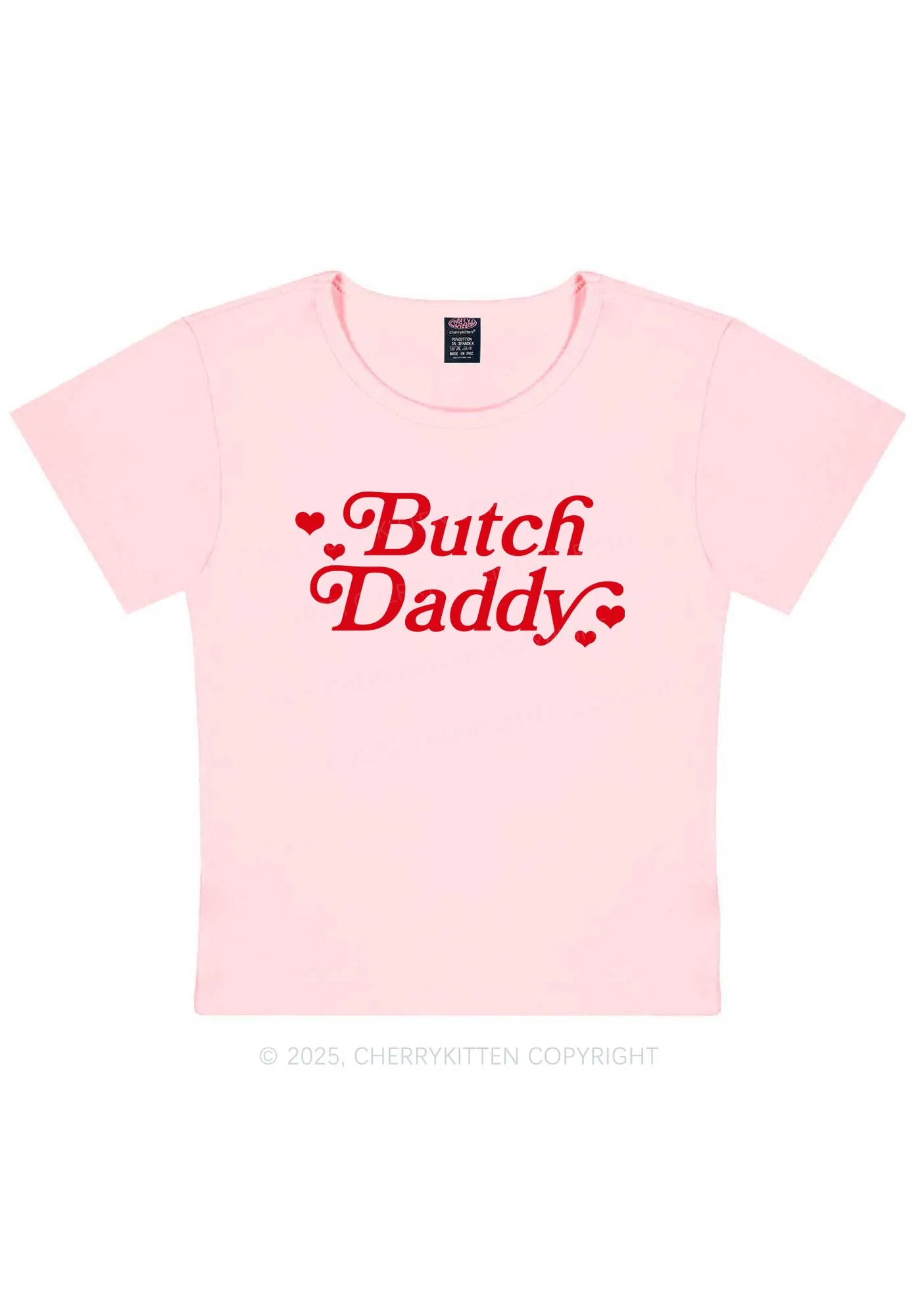 Butch Daddy Y2K Baby Tee Cherrykitten
