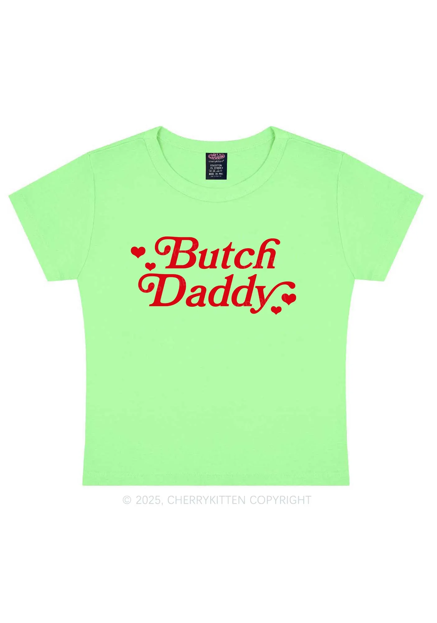 Butch Daddy Y2K Baby Tee Cherrykitten