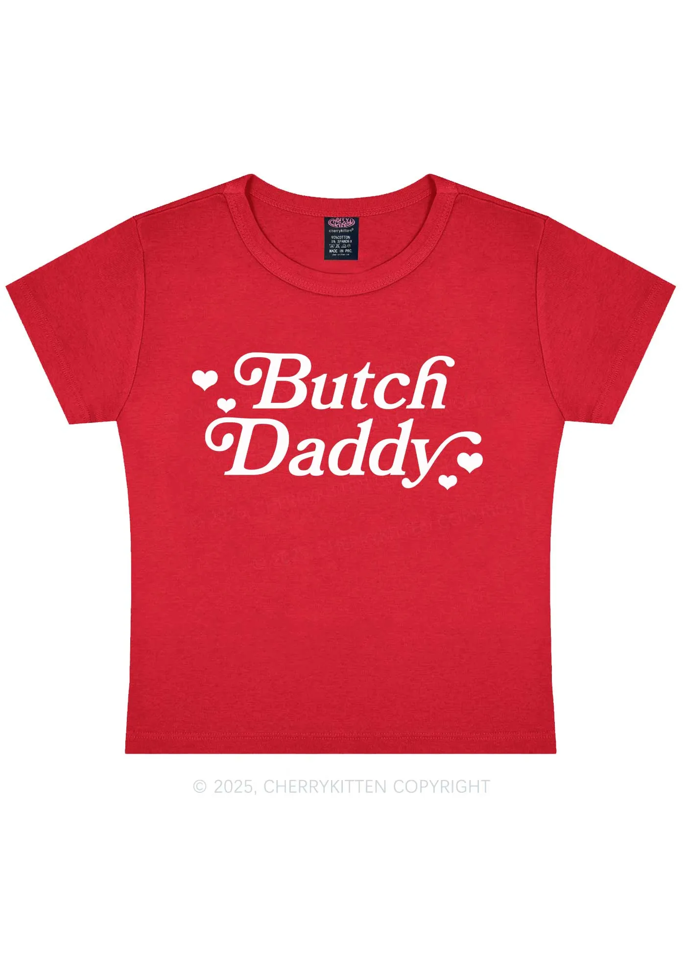 Butch Daddy Y2K Baby Tee Cherrykitten