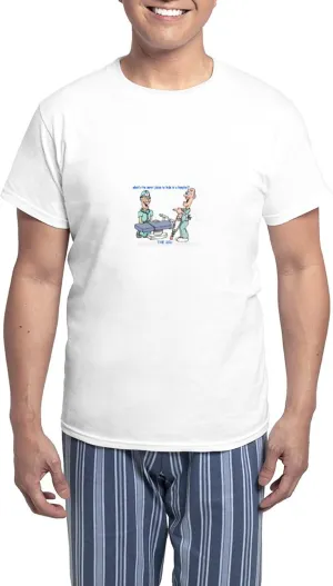 CafePress Hospital Humor Pajamas Men's Novelty Light Pajama Set, Comfortable PJ Sleepwear