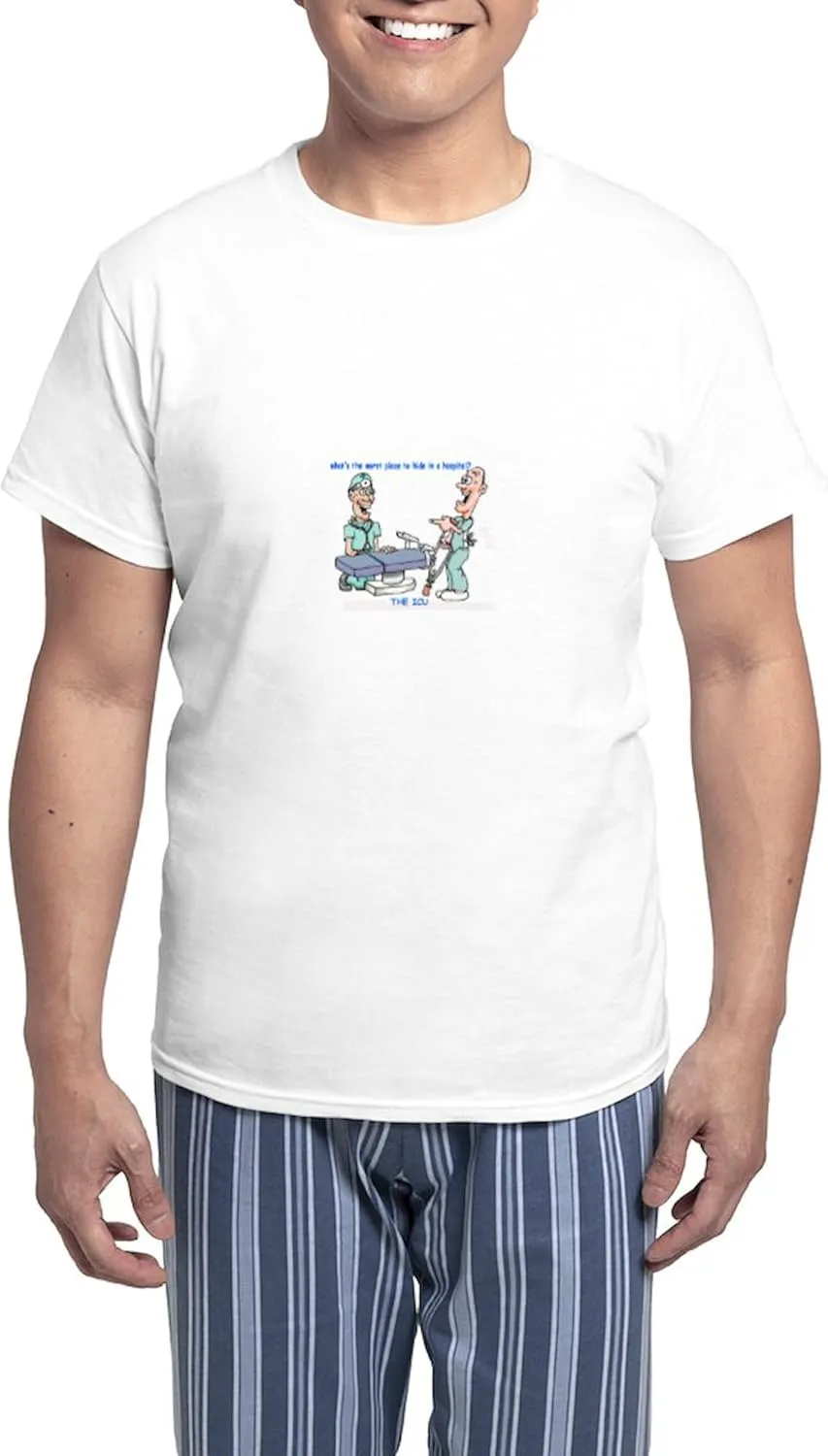 CafePress Hospital Humor Pajamas Men's Novelty Light Pajama Set, Comfortable PJ Sleepwear