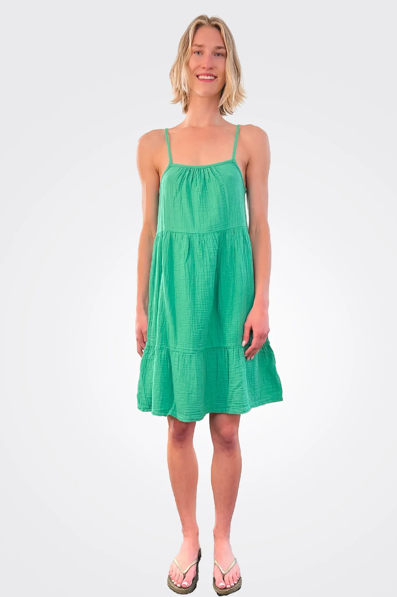 Cami Tiered Dress - Shamrock