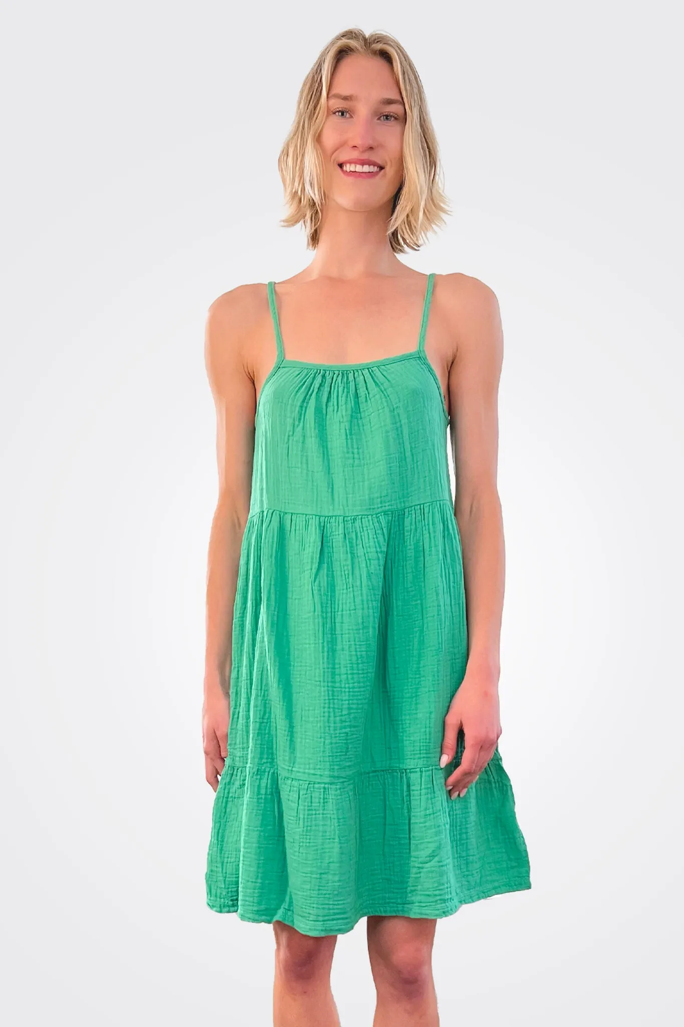 Cami Tiered Dress - Shamrock