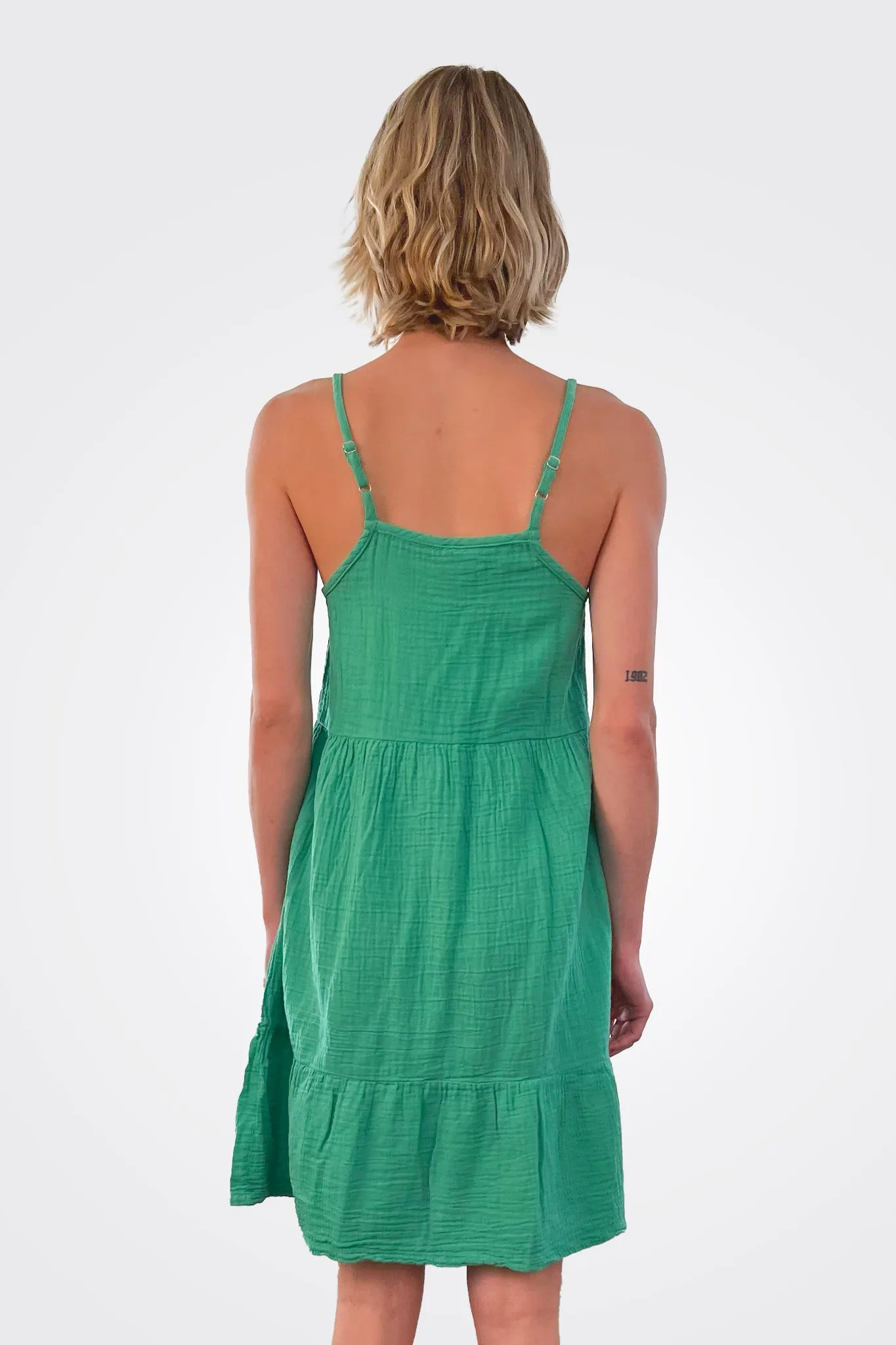 Cami Tiered Dress - Shamrock