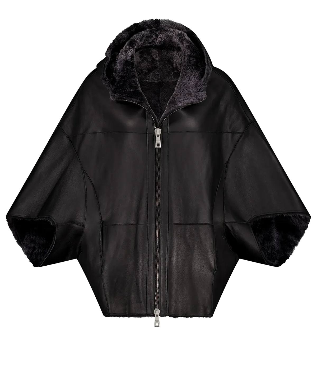 Catania Leather Jacket in Nero