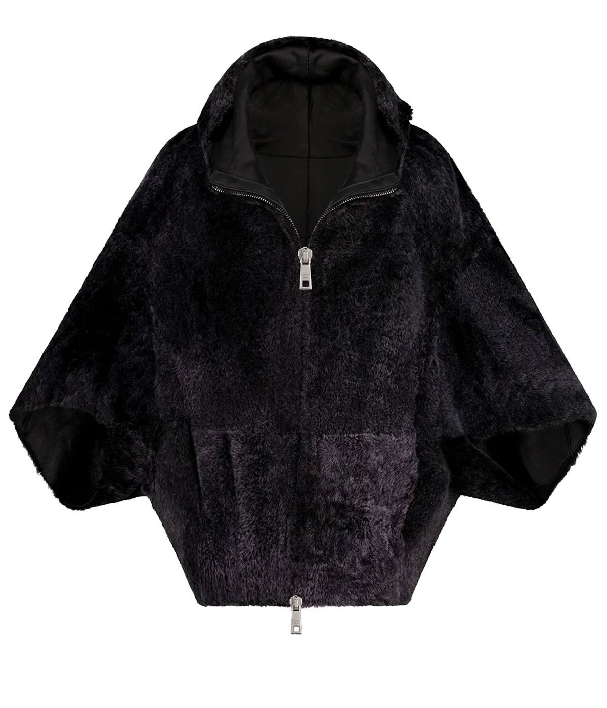 Catania Leather Jacket in Nero