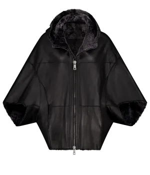 Catania Leather Jacket in Nero