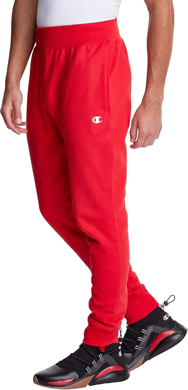 Champion Men's Reverse Weave Joggers, Comfortable, Fleece Pants For Men, C Logo, 30.5