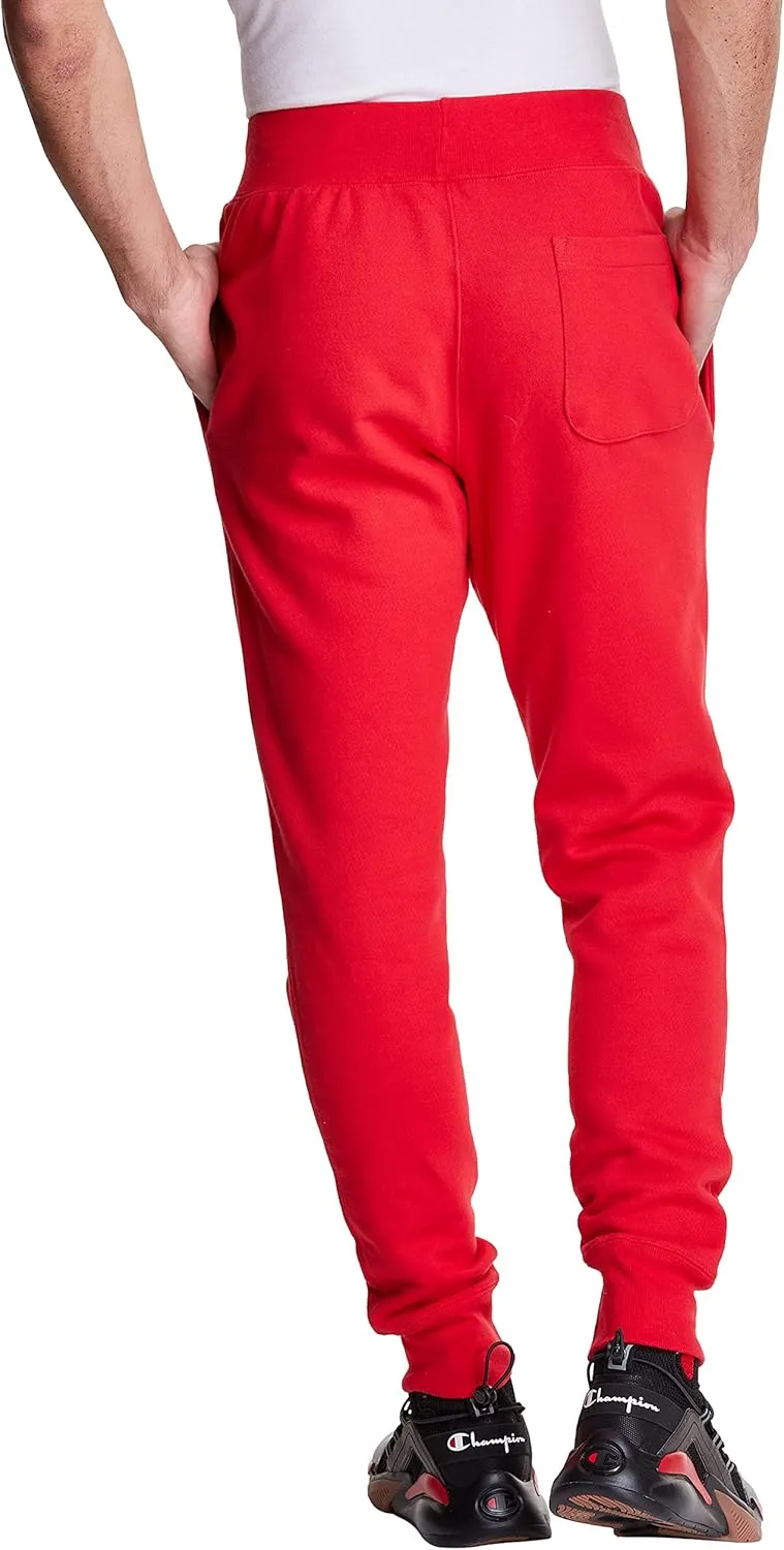 Champion Men's Reverse Weave Joggers, Comfortable, Fleece Pants For Men, C Logo, 30.5