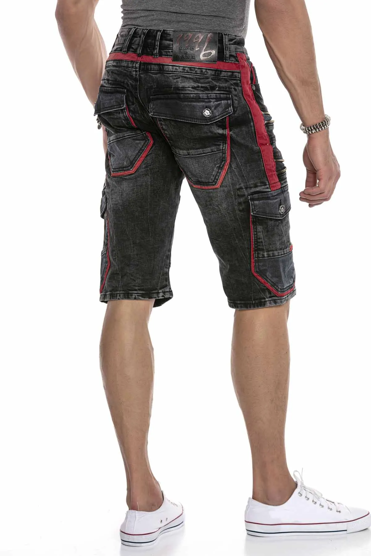 Cipo &amp; Baxx ROSBURG men's short jeans denim CK224