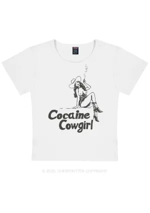 Cola Cowgirl Y2K Baby Tee Cherrykitten