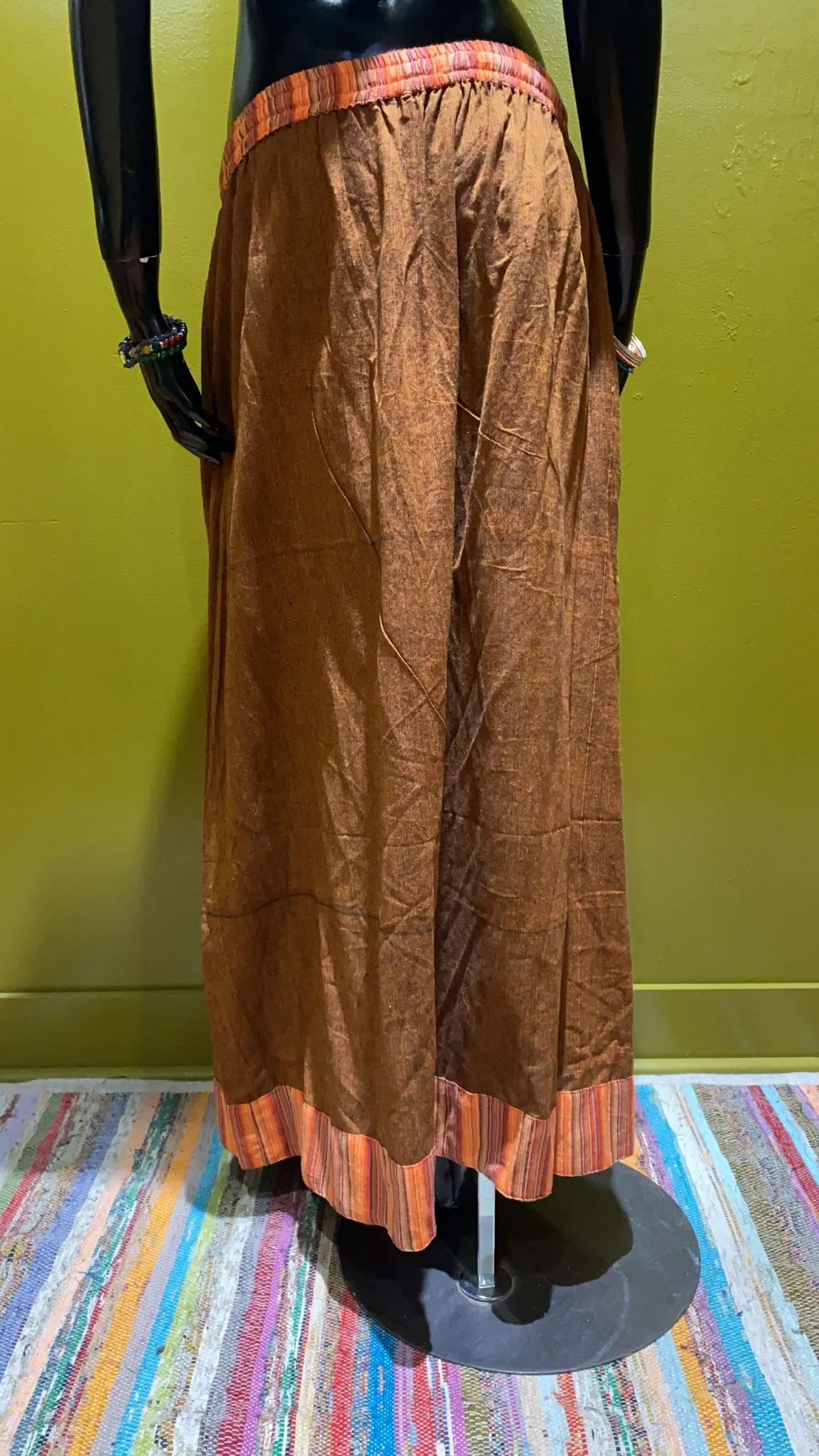 Cotton Drawstring Long Skirt – Prepack of 4 Colors – Solid